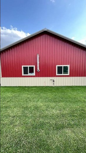 30' x 50' x 10' Pole Barn Garage #polebarn #postframe #garage #residentialbuildings #shorts