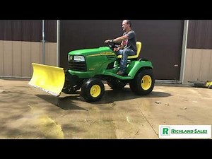 SOLD: John Deere X485 (54") Garden Tractor with 54" Snow Blade