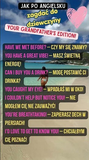 JAK PODERWAĆ DZIEWCZYNĘ po ANGIELSKU (wersja twojego starego) #angielski #english