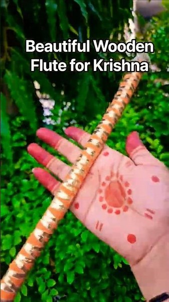 How to Make Wooden Flute for Krishna | Easy DIY Bansuri Making #shorts #craft #viral