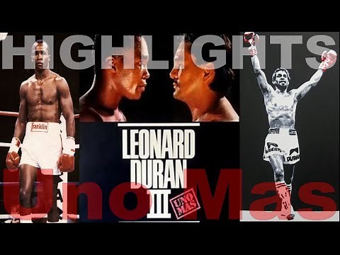 "𝐔𝐧𝐨 𝐌𝐚𝐬" Sugar Ray Leonard vs. Roberto Durán III 7 December 1989 HIGHLIGHTS