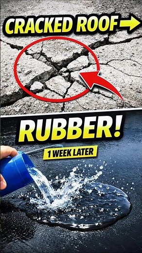 Cracked Roof Waterproofing Fix | Chemical Coating Turns Roof Into Rubber Seal