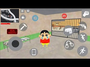 Police 😱Arrest Shinchan in 🤭Jail in Indian Theft Auto Simulator 😭 gaming video 💥