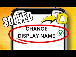 How to change display name in snapchat