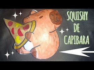 Cómo hacer un adorable SQUISHY de CAPIBARA con papel - Fácil y divertido