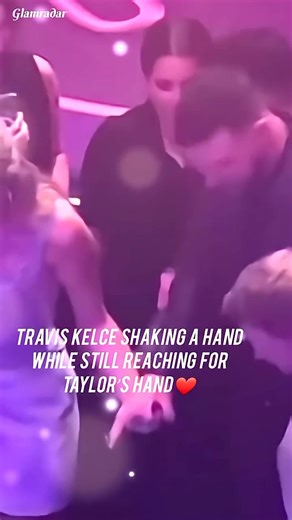 Travis Kelce Reaches for Taylor Swift's Hand