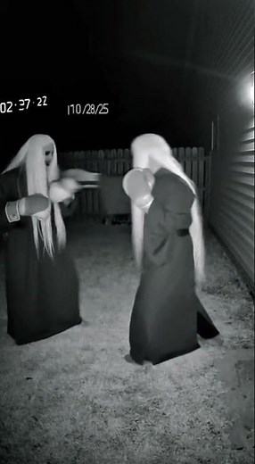 CCTV Captured Two Ghosts Fighting Near a Swing at 2:37 AM 😨 | Real Horror Footage