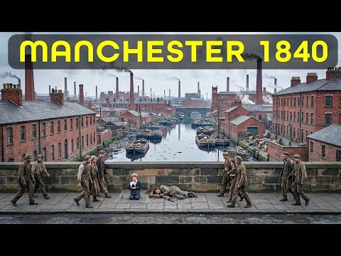 A Real Tour Of Manchester(1840 - 1850) The Hell On Earth (AI Reconstruction)