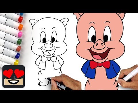 How To Draw Porky Pig