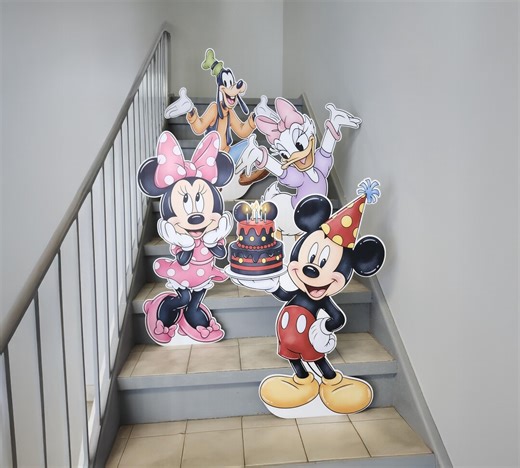 Mickey & Friends Birthday Standee Set | Minnie Mouse Cutout | Birthday Backdrop | Party Decoration, Lawn Sign | Daisy Goofy - Etsy