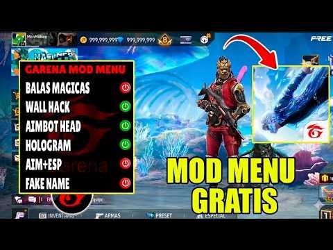 COMO DESCARGAR MOD MENU GRATIS PARA FREE FIRE CON DIAMANTES GRATIS 😎