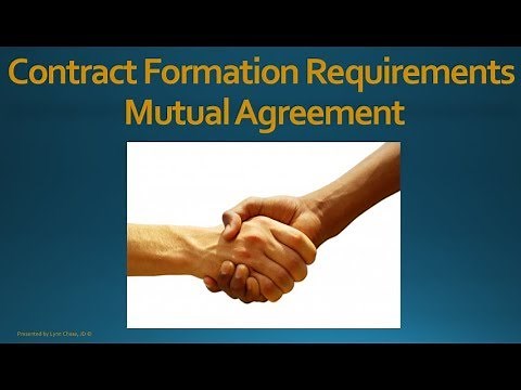 Contract Formation Requirements | 2. Mutual Agreement