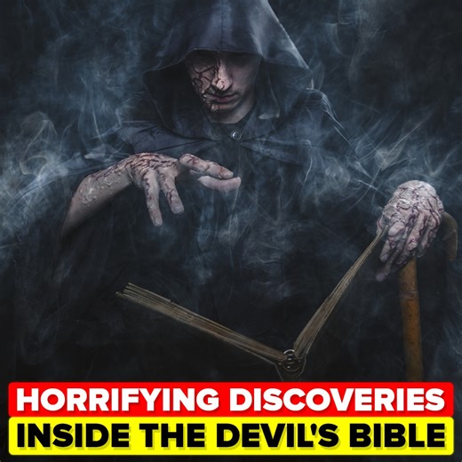 50K views · 415 reactions | Join us as we crack open the Devil's Bible to reveal the terrifying secrets hidden within these Satanic pages. The mystery surrounding this gigantic evil Bible makes what's scripted inside even more ominous! Dare to take a look? | The Infographics Show | Facebook