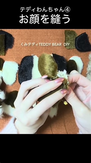 Sew the face (Teddy dog ​​④)