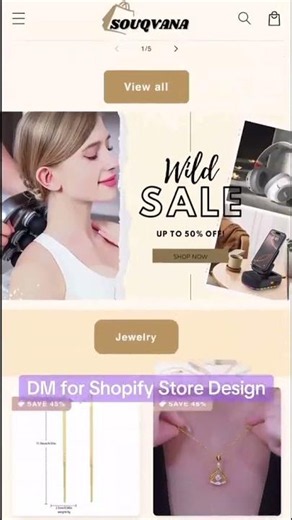 Luxurious Shopify websites Designed