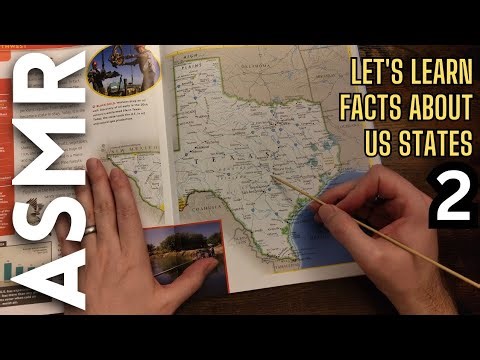 Let's learn facts about US States (part 2) [ASMR Maps]