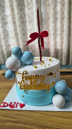 Birthday cake for my sister ❤️❤️❤️#cake #cakedecorating #shorts