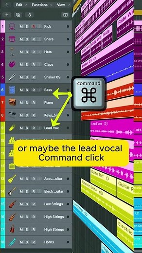 🤔💡How to Select Multiple Tracks in Logic Pro