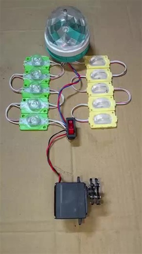 Powering Lights with DC Motor Generator Project