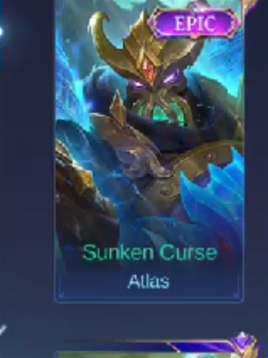 New 2026 Atlas Epic skin Sunken Curse #mlbb #atlas #tank #fyp #mobilelegends