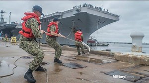 See where an Air Force F-16 intercepted a plane, and why did this aircraft carrier come home after three months? — all in 60 seconds or less. | Marine Corps Times