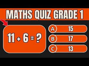 🔢 Grade 1 Math Quiz: Ace Addition and Subtraction Within 20! 🧠