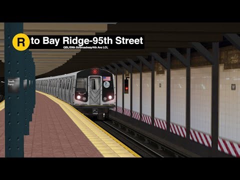 OpenBVE (R160B) R Train from Forest Hills-71st Avenue to Bay RIdge-95th Street (Weekday)
