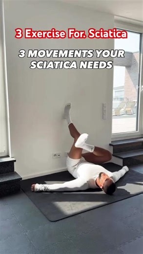 Sciatica Pain? Try These 3 Simple Exercises Today 🧘‍♀️✨ #BackPainRelief #StayHealthy #sciatica