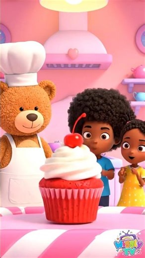 Chef Bear’s Rainbow Cupcakes 🧁🌈 | Fun Kids Color Song #kids #nurseryrhymes
