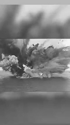 Queen Elizabeth-class battleship HMS Barham (04) explodes and sinks in the #Mediterranean after being struck by torpedoes from German submarine U-331 on November 25, 1941. #WWII #history | Military Daily News