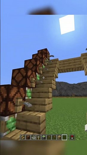 Easy Redstone Staircase #minecraft #redstone