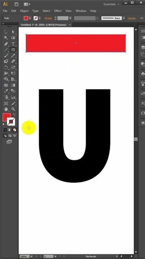 How To Make a U letter logo design illustrator 2026 #logo #graphicdesign #illustrator #logodesigner