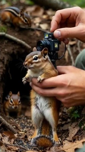 Chipmunk Burrow POV 🐿️ Inside Underground Nest#animal #ytdkp #ytshorts