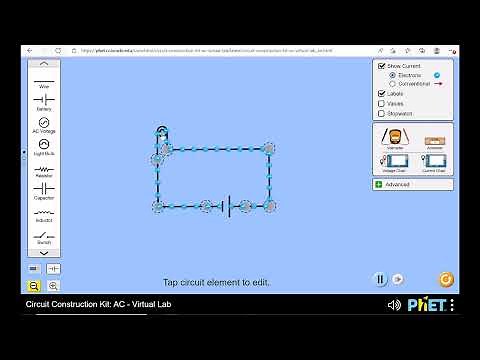 Simulation of electrical circuits: phet.colorado.edu