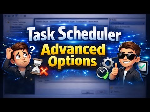 Task Scheduler Advanced Options | Full Tutorial for Automation (Part 2) in Pashto
