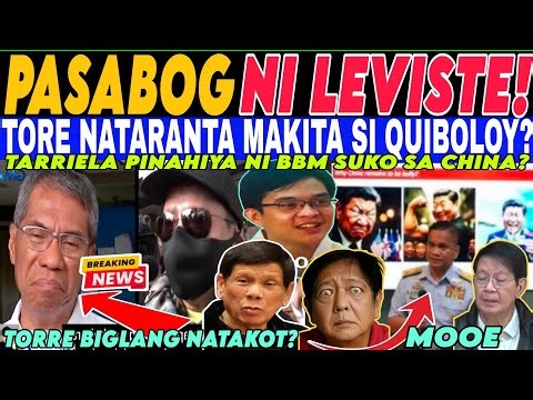 BREAKING QUIBOLOY NAKALABAS na TORRE KINABAHAN BBM PRO CHINA na TARRIELA NASAP*K? #prrd #vpsara #vmr