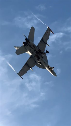 F/A-18E Super Hornet landing overhead #fighterjet #aviation #aviationlovers