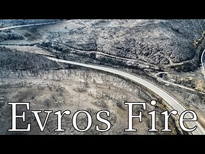 Evros Fire, Greece (2023) - by drone [4K]. #wildfire