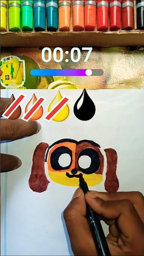 How to Draw Baby Dog Day (Poppy Playtime) in 30 Seconds | Easy Drawing Shorts 🎨🔥 #art #drawing