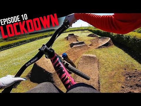 RIDING THE BIGGEST NEW UPGRADES AT THE BACKYARD DIRT JUMPS!! LOCKDOWN XXL EP10