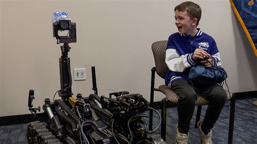Meet Robbie the Halifax police robot, named by this boy