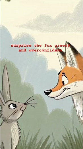 “The Clever Rabbit and the Hungry Fox | Fun English Cartoon Story