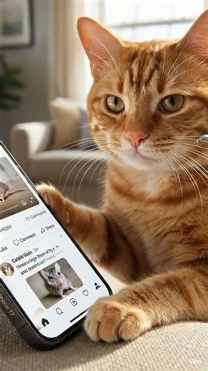 जब जानवर हो जाएं Smartphone Addict! 📱🤣 #ai