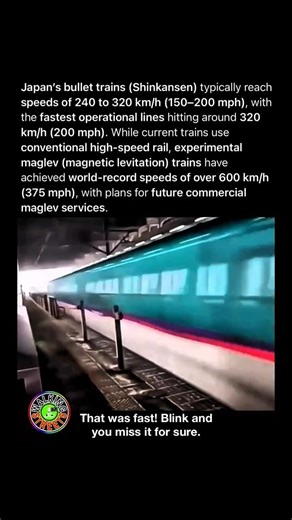 You Won’t Believe How Fast Japan’s Bullet Trains Really Go 🚅