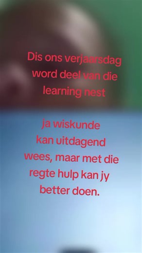 Môre mag te laat wees julle word deel van die learning nest en wiskunde raak n fees. REGTIG. Ons het n verjaarsdag special vat dit vandag raak deel van die community dit sal jou n 7dae gratis gee en daar na gaan dit - R300 ($18)#wiskundehulp #leersaamJuaneen #wiskunde