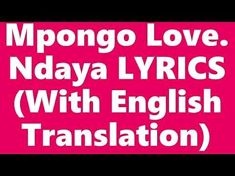 Mpongo Love Ndaya LYRICS With English Translation
