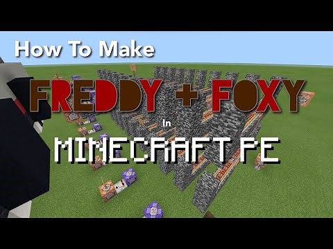 (Time stamps) HOW TO make MOVING ANIMATRONICS in Minecraft PE | Fnaf Map Part 2