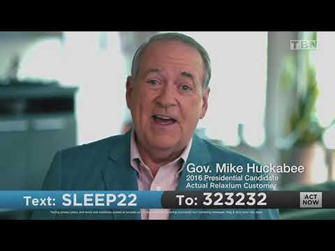 Relaxium Sleep Text Commercial with Mike Huckabee