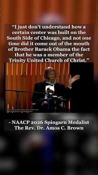 From ‪@NAACP‬ 2026 Spingarn Medalist Rev. Dr. Amos C Brown Sr.’s Acceptance Speech...