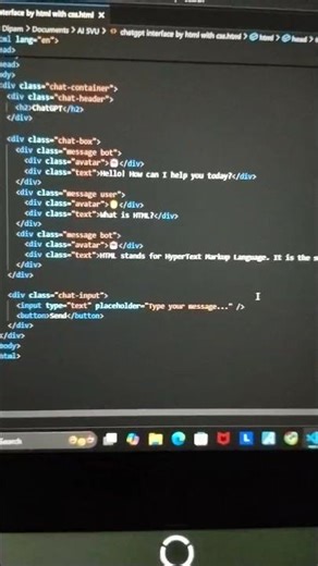 ChatGPT Interface by HTML & CSS | Build Chat UI Design Step by Step (No JS)